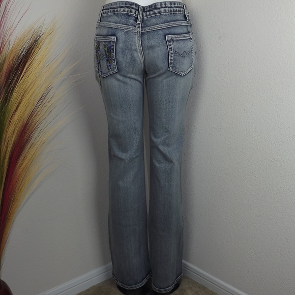 Aquatic Light Wash Blue Denim Jeans - Picture 5 of 7